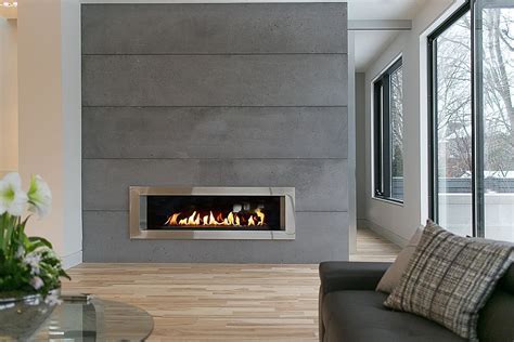 contemporary floor to ceiling fireplace